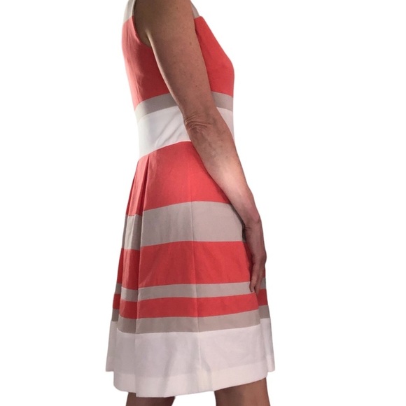 RALPH LAUREN Pleated Tailored Sleeveless Dress 10 - Picture 2 of 13